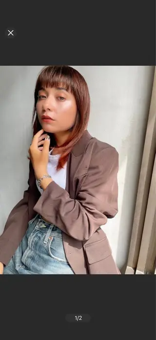 ミディアム カラー カラーモデル/ かずまのヘアスタイル