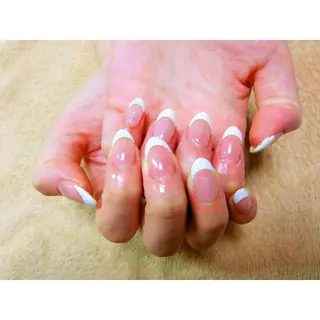 ネイル 痛ネイル/ワンホン/ フィルイン/長さだしのネイルデザイン