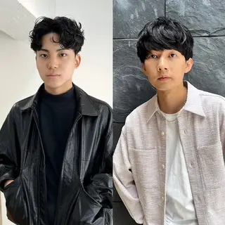 メンズ リン🔔ボブ cut ベージュカラー🤎のヘアスタイル