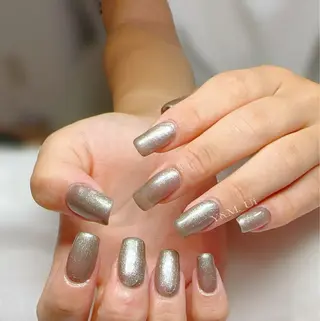 ネイル Kaka_ パラジェル、長さだしのネイルデザイン