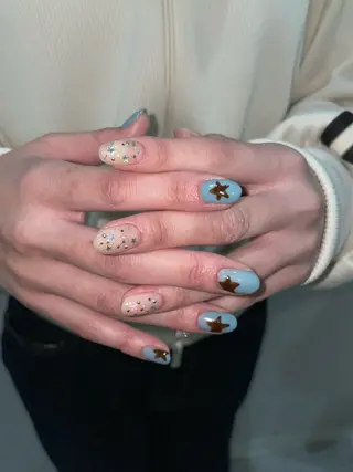 ネイル GO TODAY 吉祥寺Glint所属・うの 韓国ﾈｲﾙ໒꒱⋆⭒˚のネイルデザイン