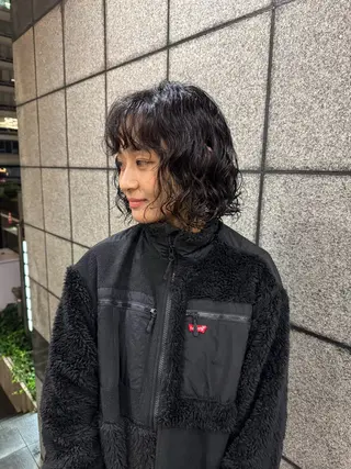 ショート パーマ ヘアアレンジ Peyp所属・早瀬 裕之のヘアスタイル