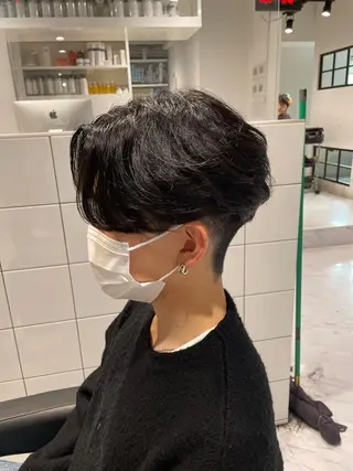 ショート カラー パーマ ヘアアレンジ メンズ キッズ ネイル マツエク・マツパ アイブロウ スパイキー/フェザー /波巻き/かいとのヘアスタイル