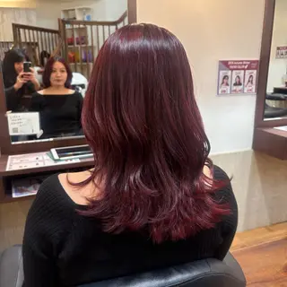 ロング MOLLASALON 浅香山店所属・髪質改善カラー 縮毛矯正🤍辻桃加のヘアスタイル