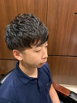 ショート メンズ ヒロ銀座ヘアーサロン BARBER SHOP川崎店所属・岡本 宗士のヘアスタイル