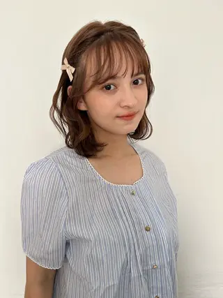 ミディアム カラー レイヤー/お顔まわり 暖色カラー🍑Amiのその他イメージ