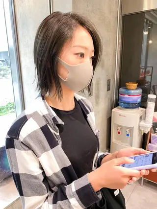 ショート カラー 韓国風スタイル 🍓MIZUKI🍓のヘアスタイル
