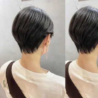 ショート カラー ツキノキ ミナのヘアスタイル