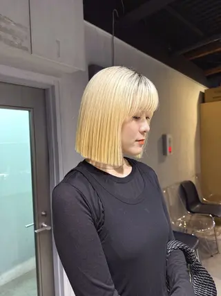 ショート カラー NANAMI🩵 大人可愛い韓国ヘアのヘアスタイル