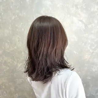 ミディアム カラー 有田裕真 【ブリーチカラー】のヘアスタイル