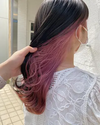カラー ブリーチカラー よねだまことのヘアスタイル