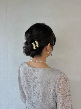 セミロング ヘアアレンジ ヘアセット／眉毛カッ ト/Nana〻のヘアスタイル