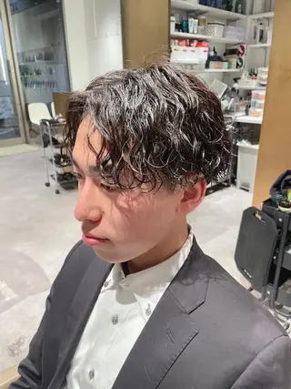 パーマ メンズ 無料ショートモデル 募集中❗️秋山ひらいのヘアスタイル