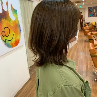 ミディアム 【韓国風くびれヘア】 joule小木曽輝のヘアスタイル