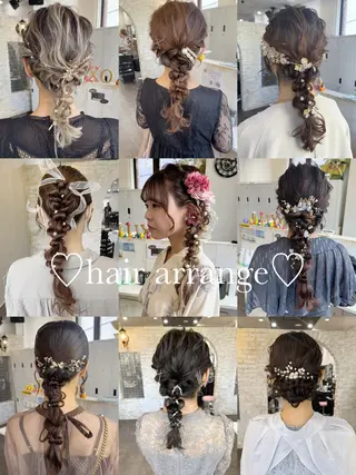 ロング カラー🫧アレンジ 🎀REIMIのヘアスタイル