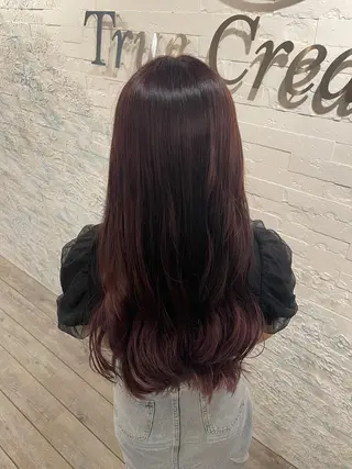 ロング ハイトーン ／ レイヤー/吉田陸斗のヘアスタイル