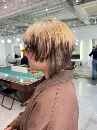 ショート 💥ウルフカット デザインあんな💥のヘアスタイル