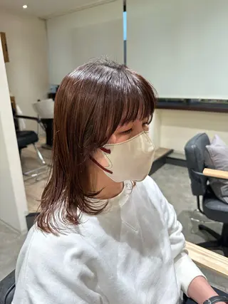 ミディアム ロジェブルー 川合【和泉中央】のヘアスタイル