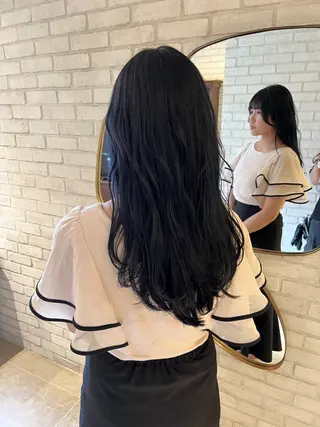 ロング カラー Totia 梅田所属・橘 ゆきののヘアスタイル