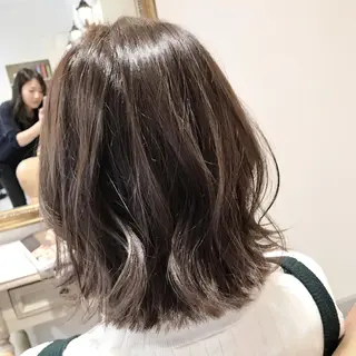 ショート カラー パーマ ヘアアレンジ 韓国♡ワンホン系 ♡YURIのヘアスタイル