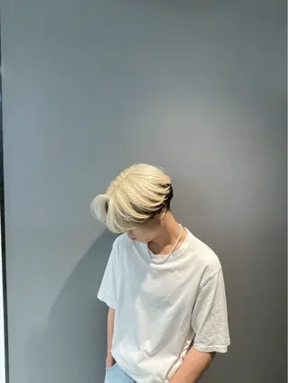 カラー メンズハイトーン 北斗💍レイヤーのヘアスタイル