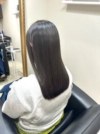セミロング カラー 中原 澪のヘアスタイル