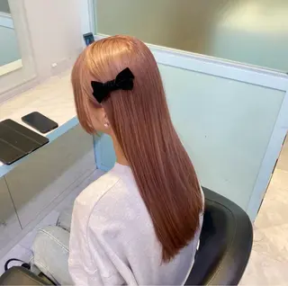 ロング カラー 🩷モテ髪＆透明感 🩷ミルクティー🩷のヘアスタイル