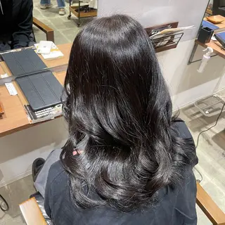 ロング カラー ヘアアレンジ 吉村 芽咲のヘアスタイル