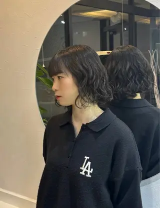 ショート パーマ enrich / キタガワ カノンのヘアスタイル