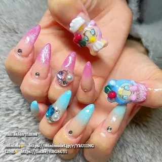 ロング NAILSALON 🍔Timna🍟のネイルデザイン