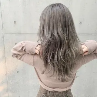 ロング カラー ヘアアレンジ ハイトーン/美髪矯正 🍃大江拓実のヘアスタイル