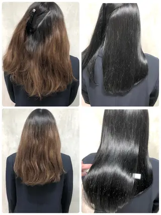 ロング 満足度⭕️縮毛矯正師 谷口にお任せを👍のヘアスタイル