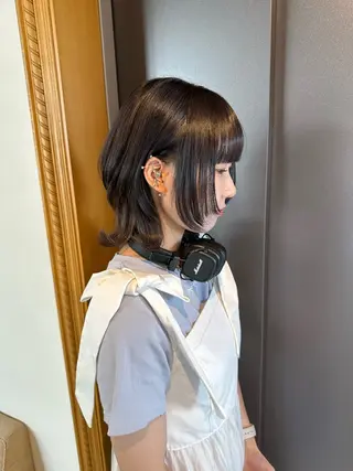 ショート 大阪ウルフカット ハッシュカットのヘアスタイル