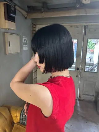 ショート パーマ ヘアアレンジ お任せヘア☘️☘️ 及川渚のヘアスタイル