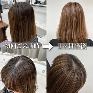 ミディアム カラー 🇰🇷韓国ヘア★ 副店長.쿠리타⭐︎のヘアスタイル