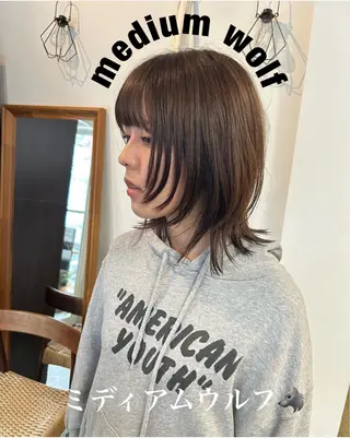ミディアム ヘアアレンジ 韓国レイヤー/ハイ トーン/優太のヘアスタイル