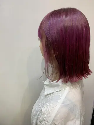 ミディアム カラー パーマ ヘアアレンジ ネイル マツエク・マツパ Bianca所属・Bianca  代表 硲　貴亮【東武練馬】のヘアスタイル