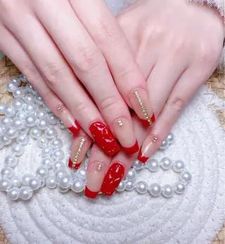 ネイル M🌷nail 長さだし専門店のネイルデザイン