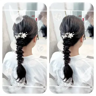 セミロング ヘアアレンジ 🫧そあん🫧大宮 カットモデル様募集中のヘアスタイル