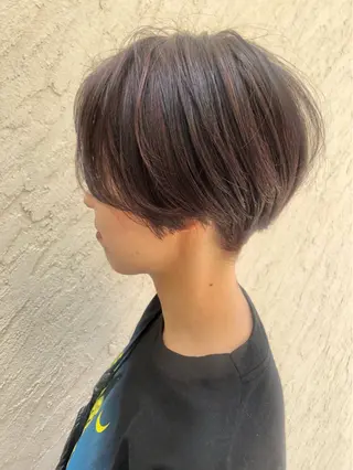 ショート カラー 艶髪カラー✨ デジタルパーマ✨植松のヘアスタイル