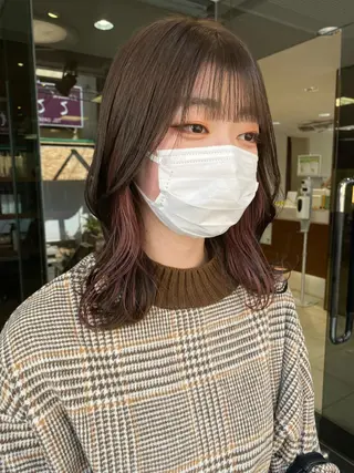 ミディアム ブリーチ指名No.1 Daikiのヘアスタイル