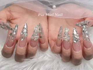 ネイル momo 長さだしのネイルデザイン