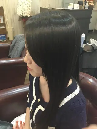 ロング パーマ 金崎 新吾のヘアスタイル