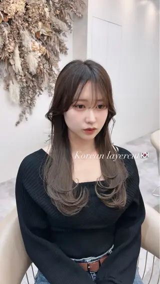 ロング 仙台/韓国風レイヤー 髪質改善/佐藤 史弥のヘアスタイル