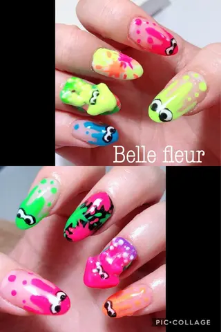 セミロング ネイル Belle fleurのネイルデザイン