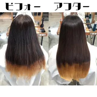 ロング カトウ ユウカのヘアスタイル