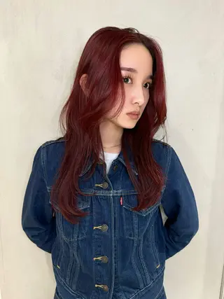 セミロング 梅原 大和のヘアスタイル