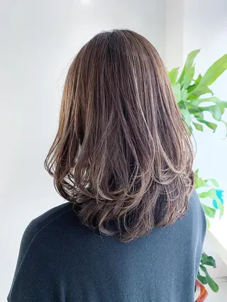 ミディアム カラー ヘアアレンジ レイヤーカット/艶髪 🎀笠原 優花🎀のヘアスタイル