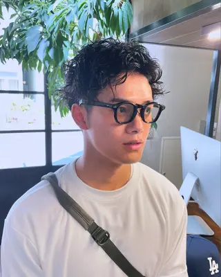 パーマ メンズ すみとも るなのヘアスタイル