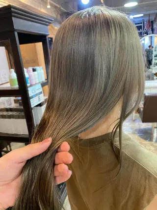 ロング カラー Pia hair Design Yakuin所属・Pia ツボイ ケイタのヘアスタイル